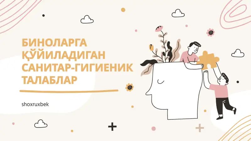 Bino Sanitariya Talablari