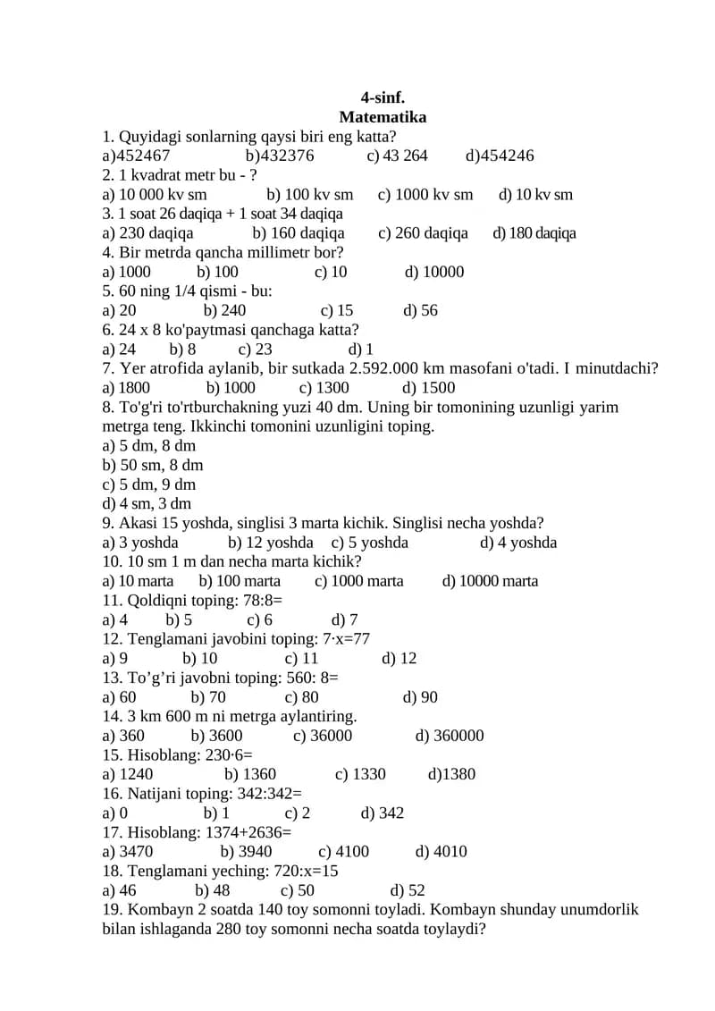 Matematika