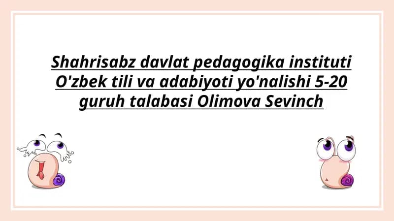 Adabiyot darslarini o'qitishda kompyuterlash