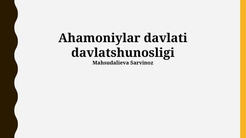 Ahamoniylar davlati