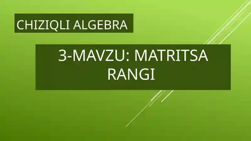 Matritsa Rangi