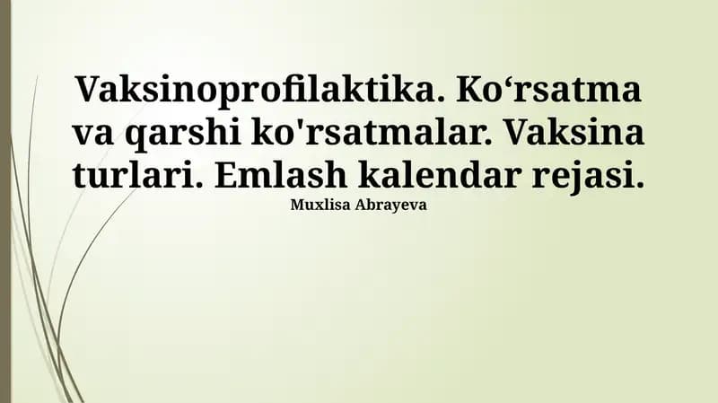 Vaksinoprofilaktika
