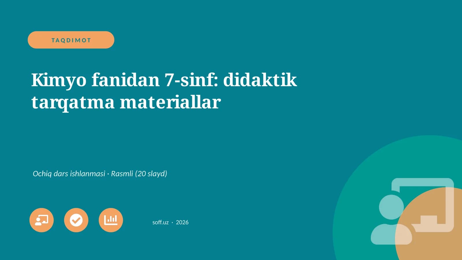 Kimyo fanidan 7-sinf: didaktik tarqatma materiallar