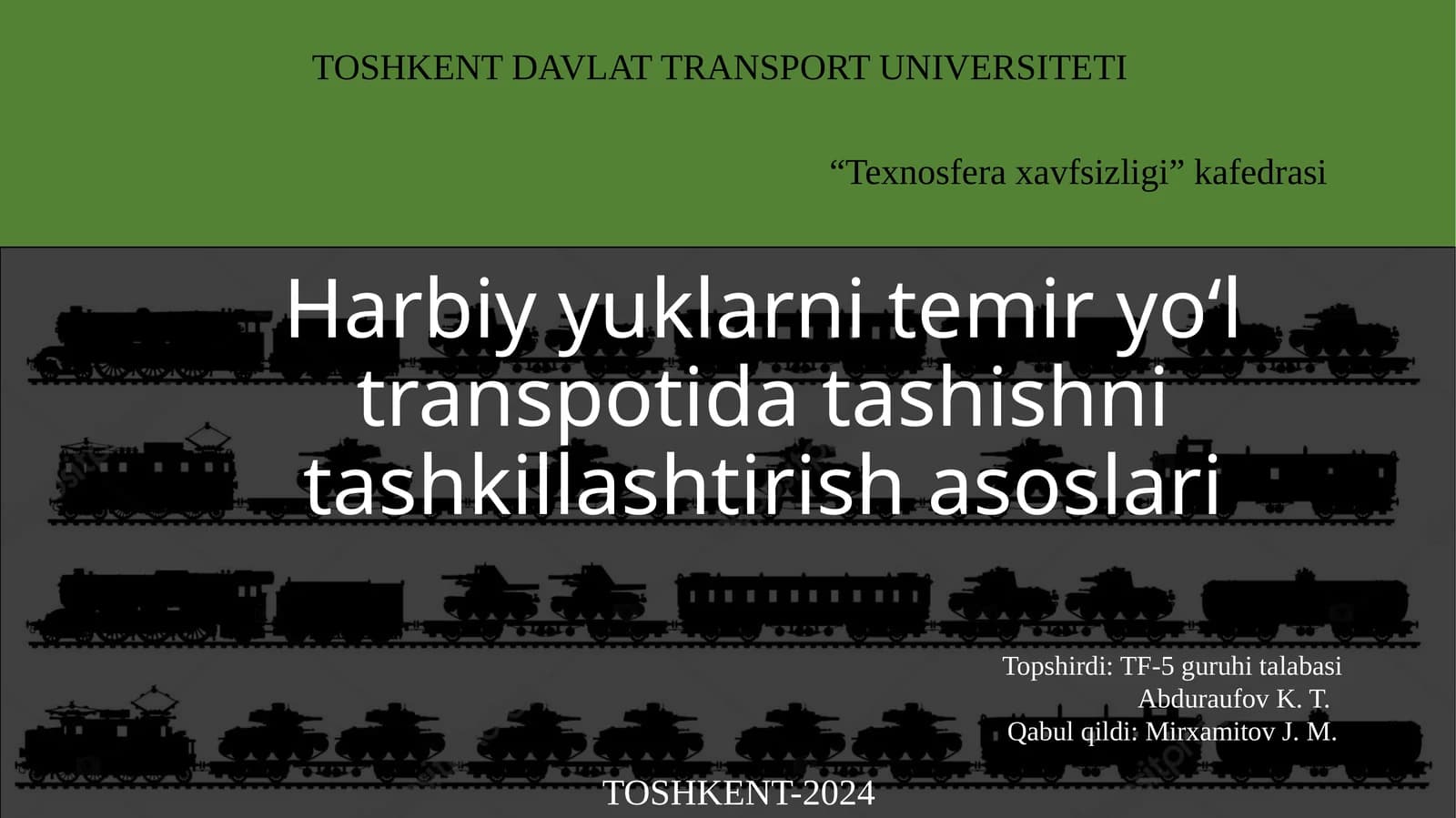 Harbiy yuk va harbiy eshelonlar