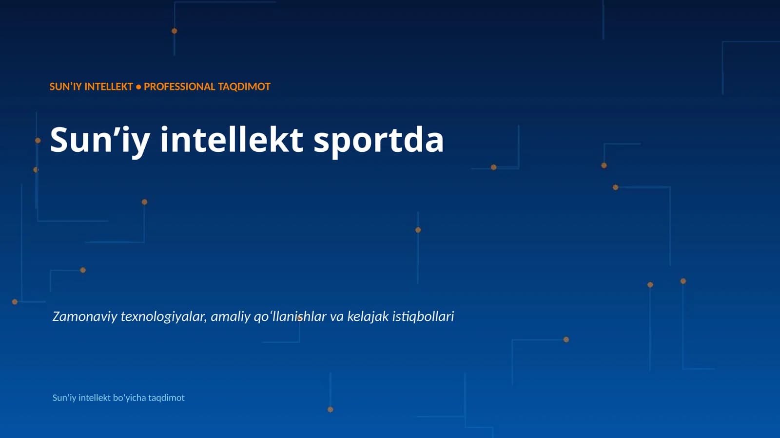 Sunʼiy intellekt sportda