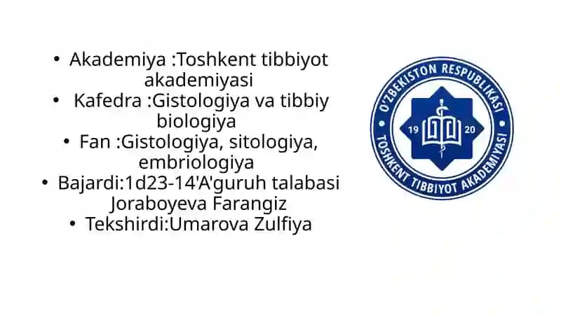 YURAK QON TOMIRLAR TIZIMIDA REGENERATOR VA KOMPENSATOR JARAYONLAR