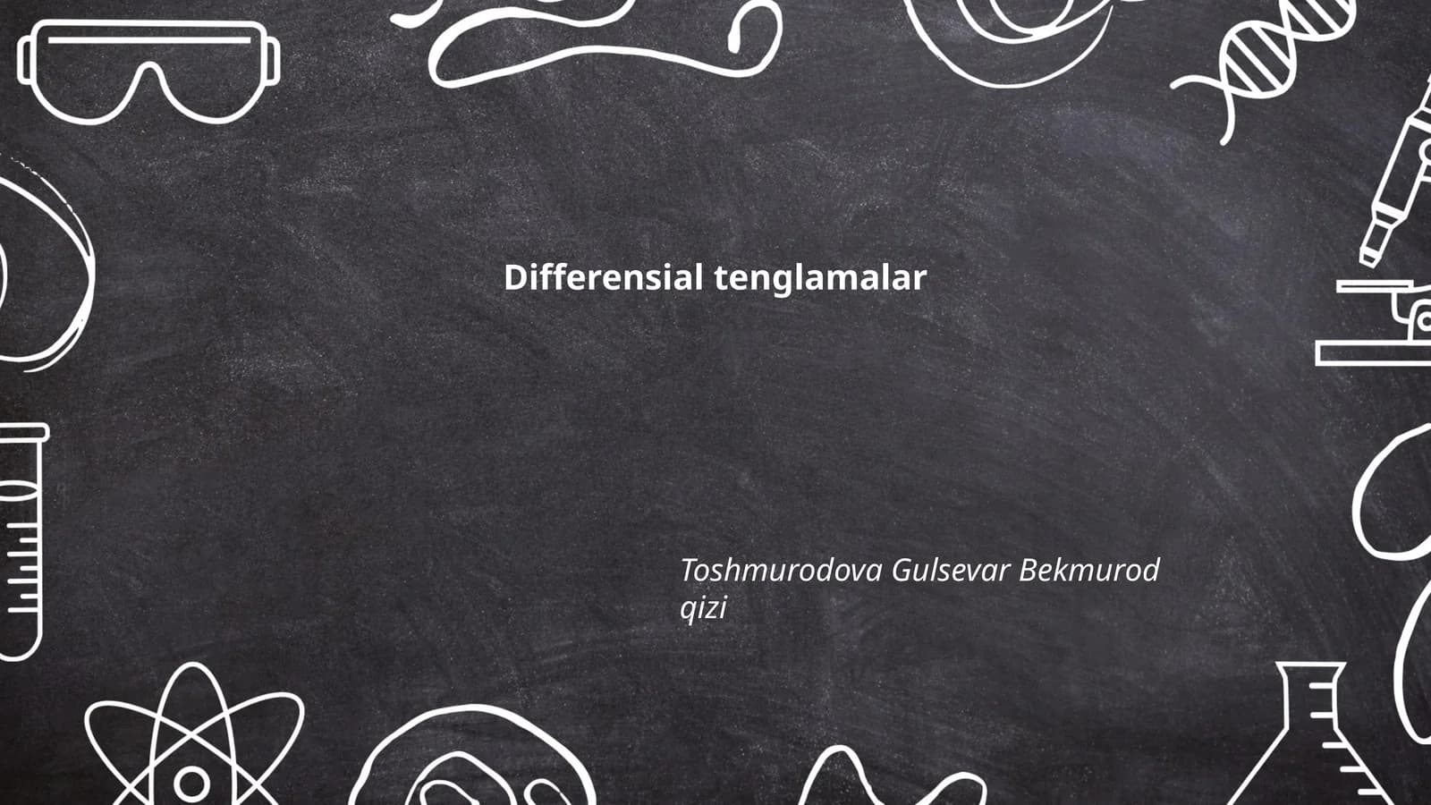 Differensial tenglamalar