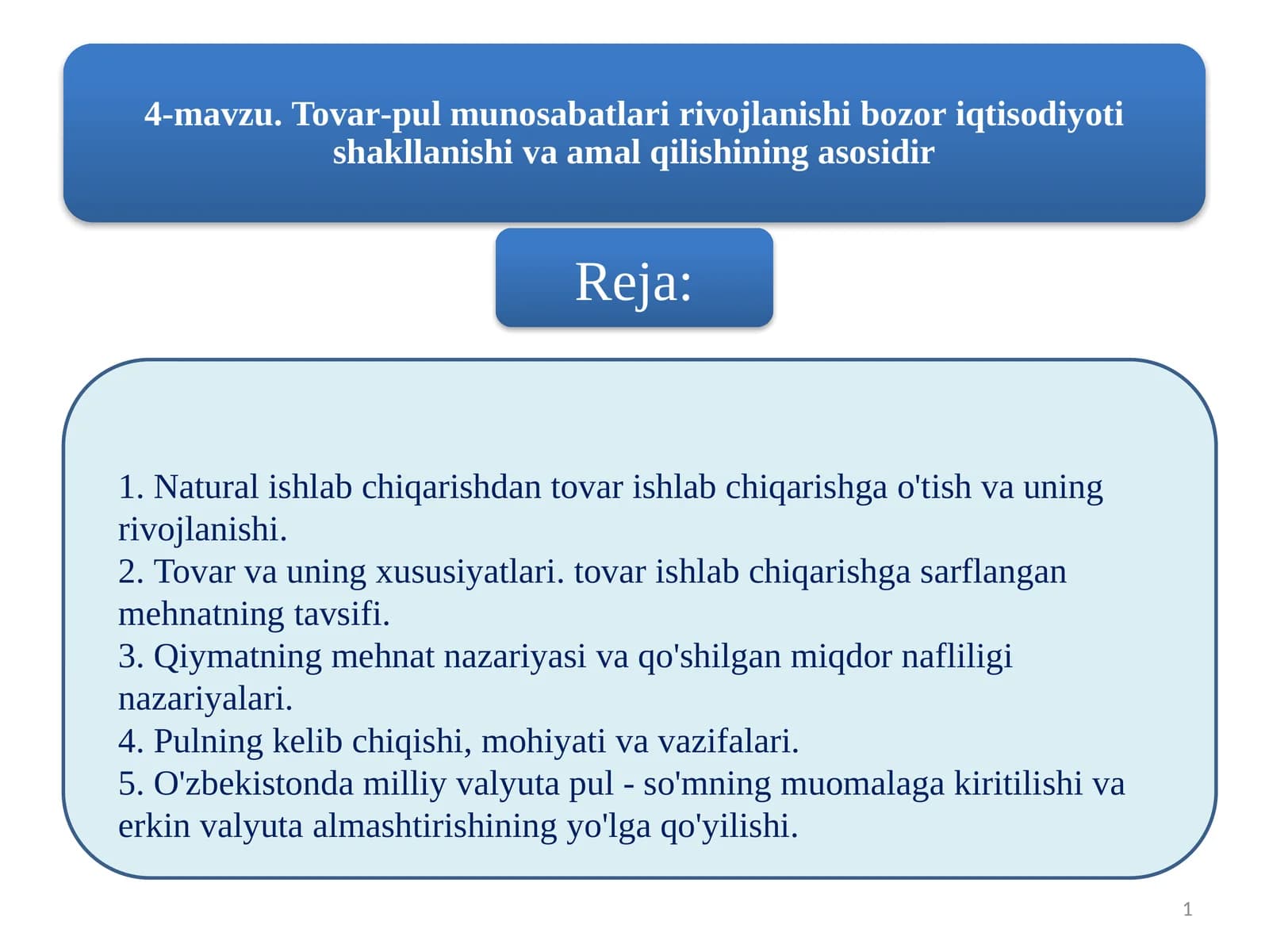Insonlar bozorda ayir bashlash uchun tovar ishlab chiqarish