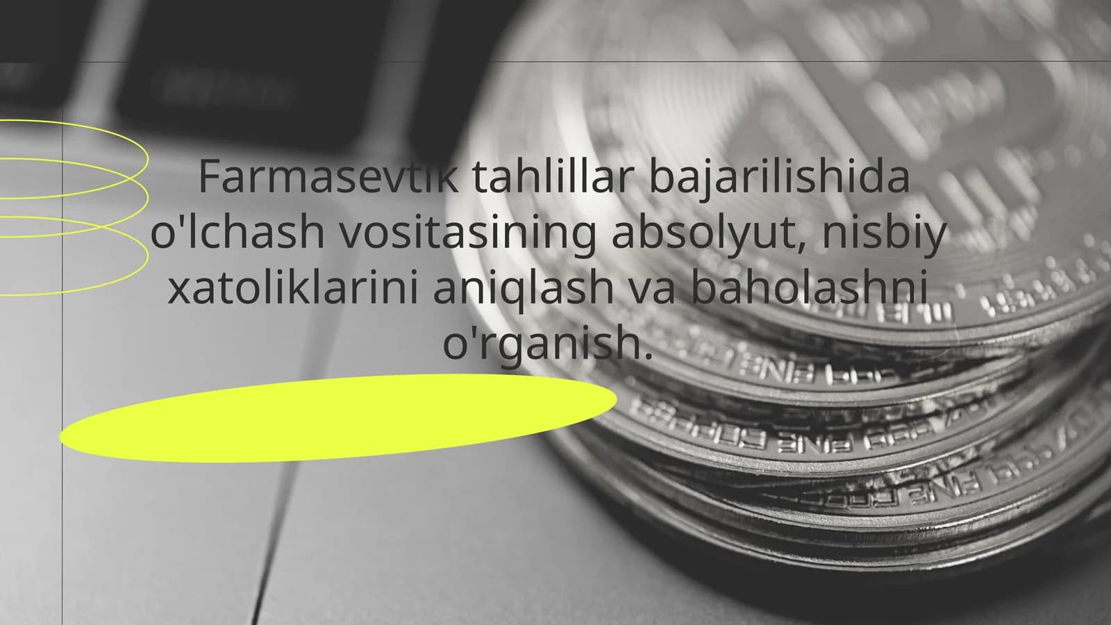 Farmasevtik tahlillar bajarilishi