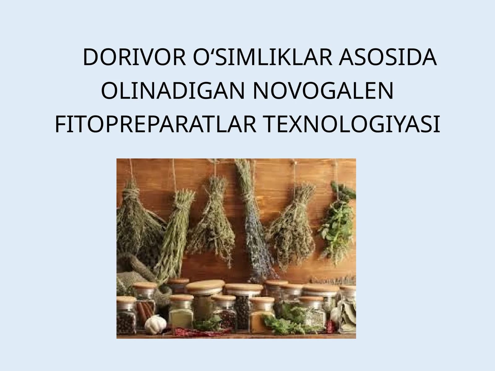 DORIVOR O‘SIMLIKLAR ASOSIDA OLINADIGAN NOVOGALEN FITOPREPARATLAR TEXNOLOGIYASI