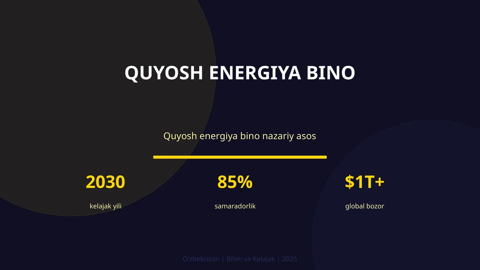 Quyosh energiya bino