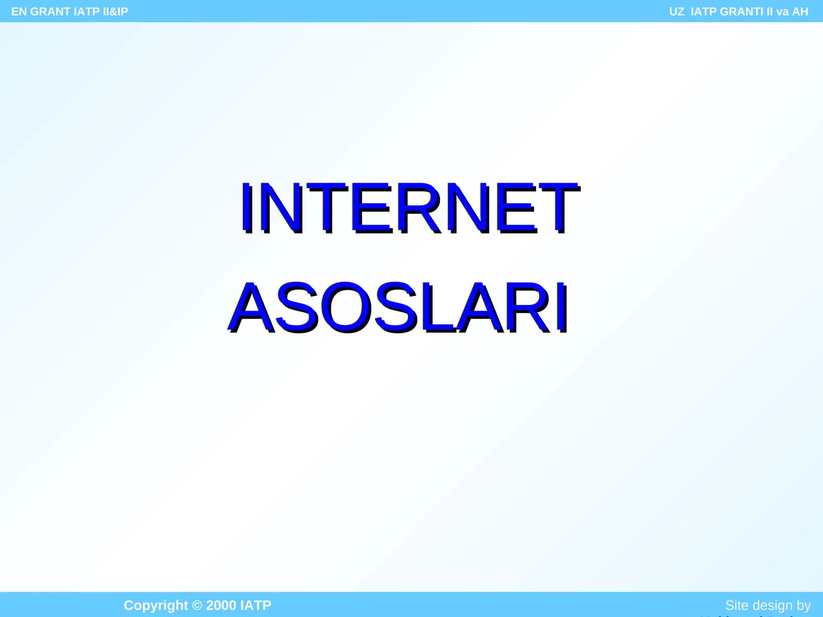 INTERNET ASOSLARI