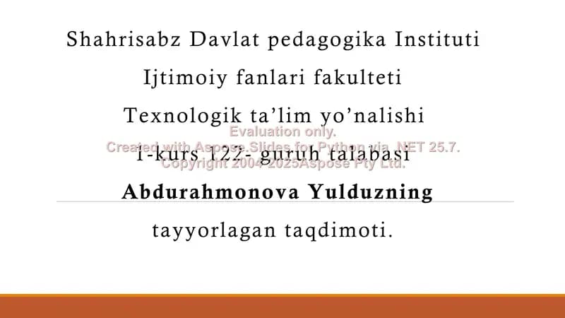 Zamonaviy axborot- kommunikatsiya texnologiyalari va ularning kasbiy faoliyatda didaktik imkoniyatlar
