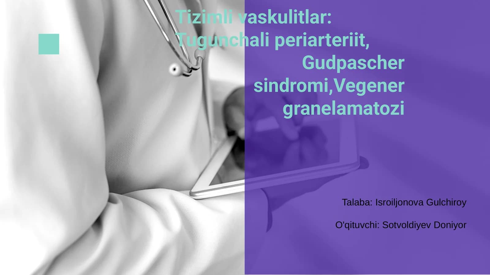 Tizimli Vaskulitlar