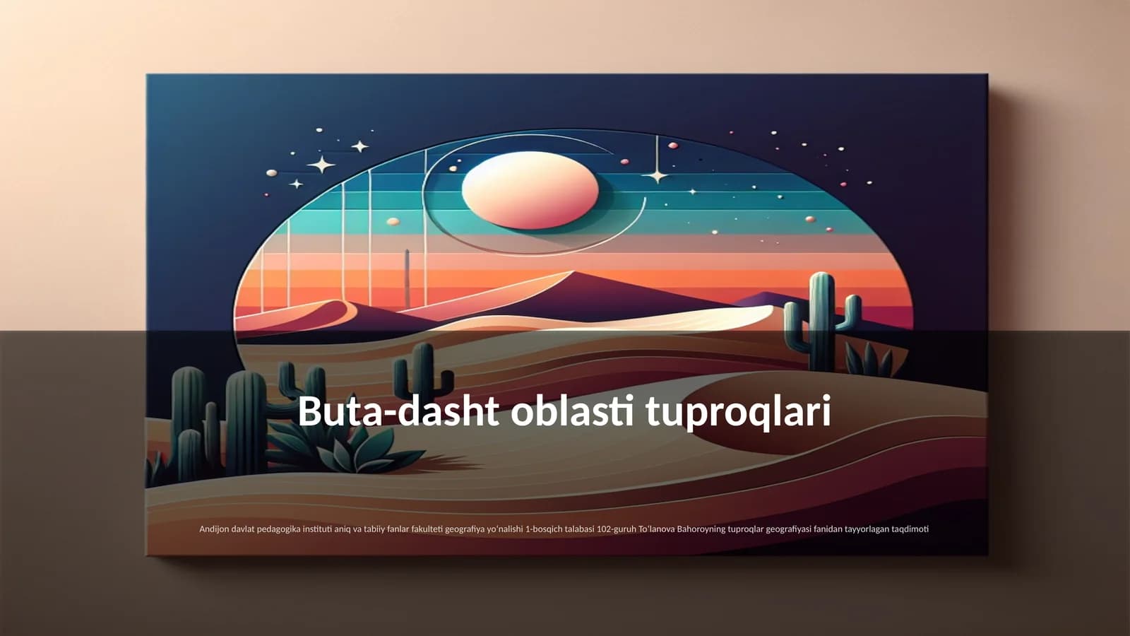 Buta-dasht oblasti tuproqlari