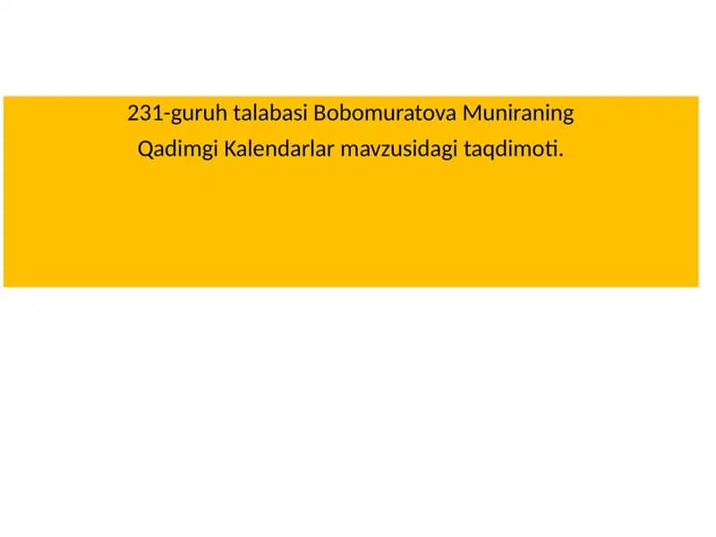 Kalendarlar tarixi