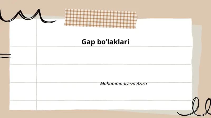 Gap bo’laklari