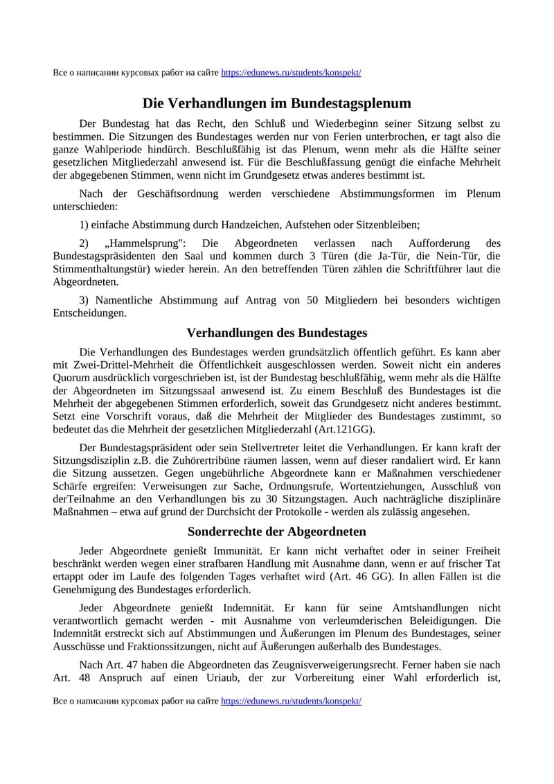 Die Verhandlungen im Bundestagsplenum