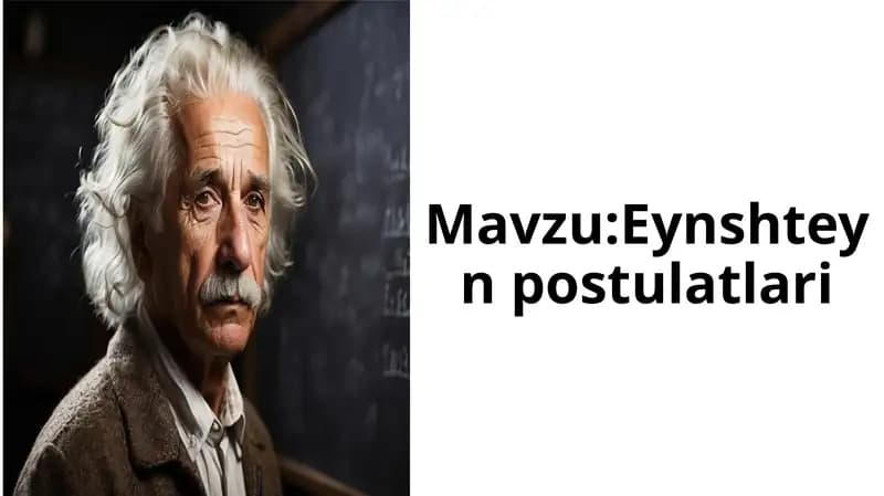 Eynshteyn postulatlari