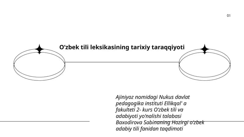 Oʻzbek tili leksikasining tarixiy taraqqiyoti