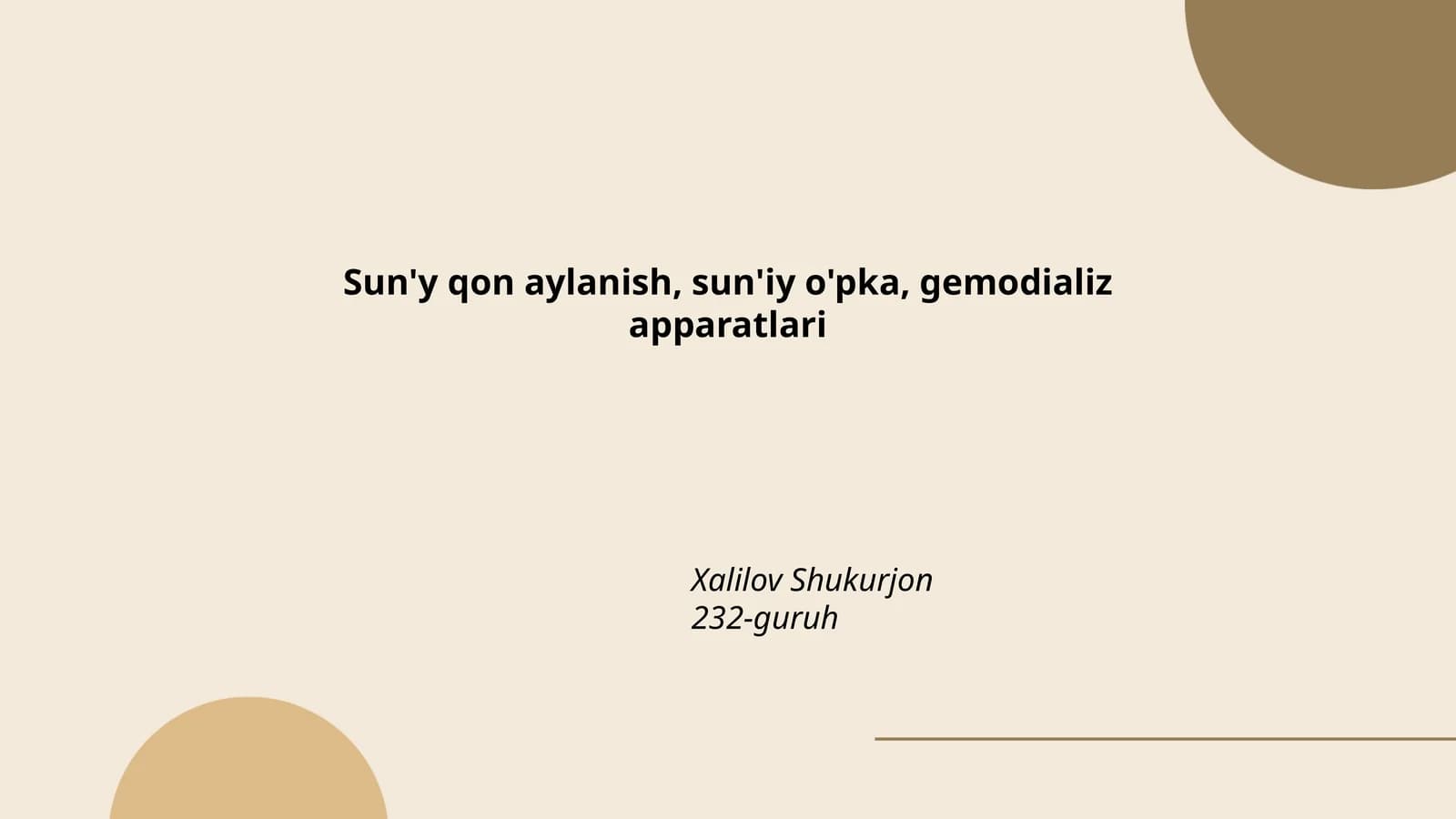 Sun'iy qon aylanish tizimlari