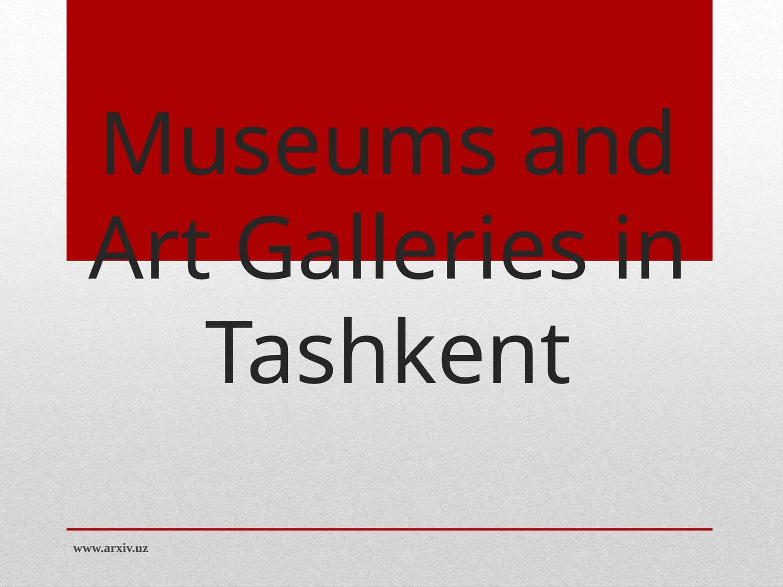 The State Museum of Arts