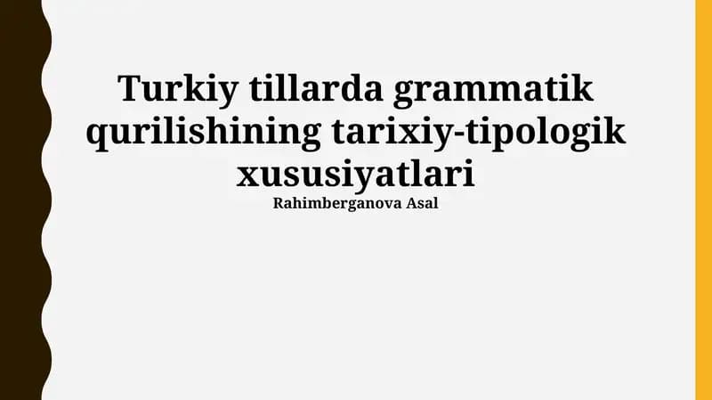 Olmoshlarning morfologik tuzilishi