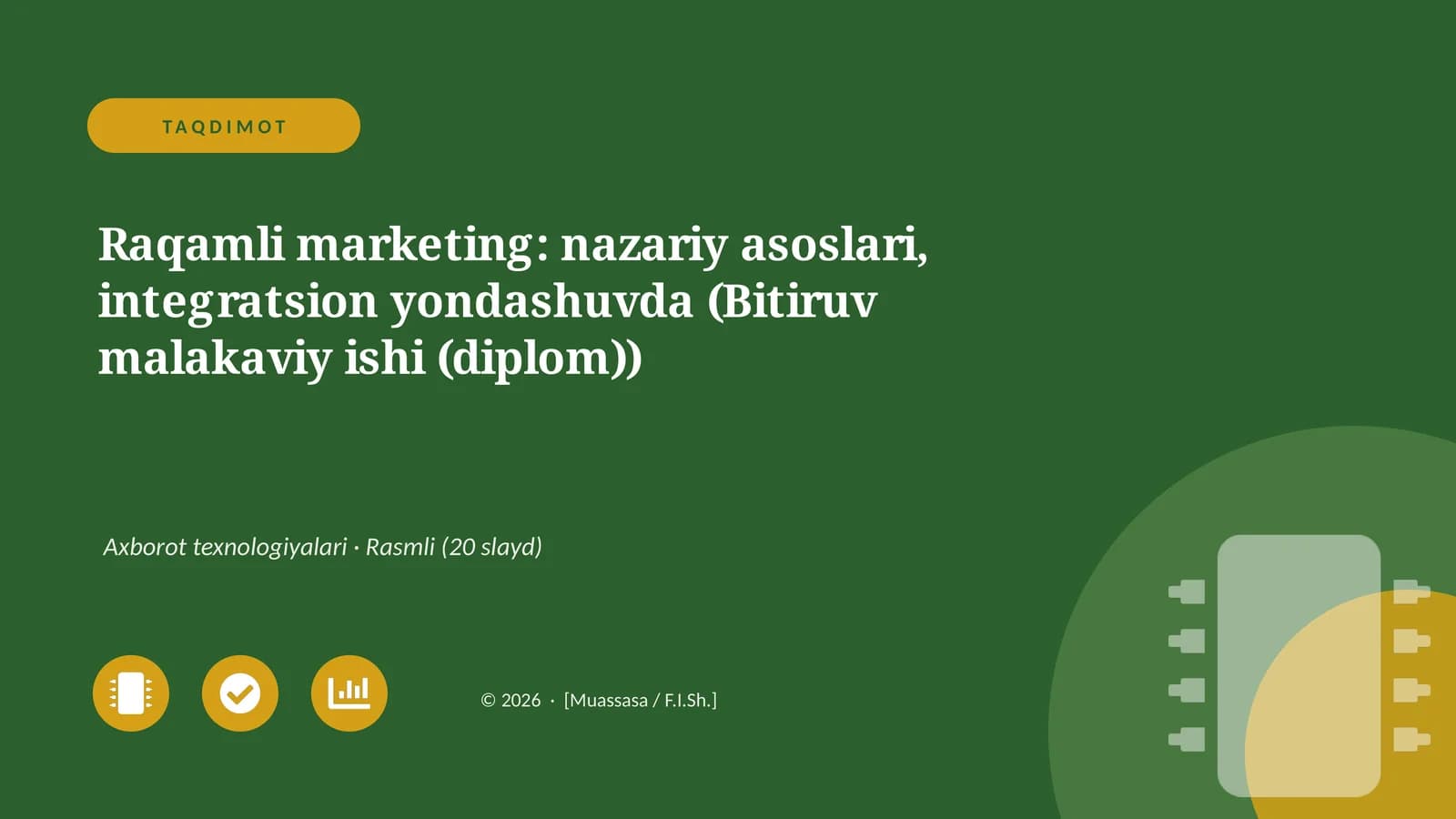 Raqamli marketing: nazariy asoslari, integratsion yondashuvda