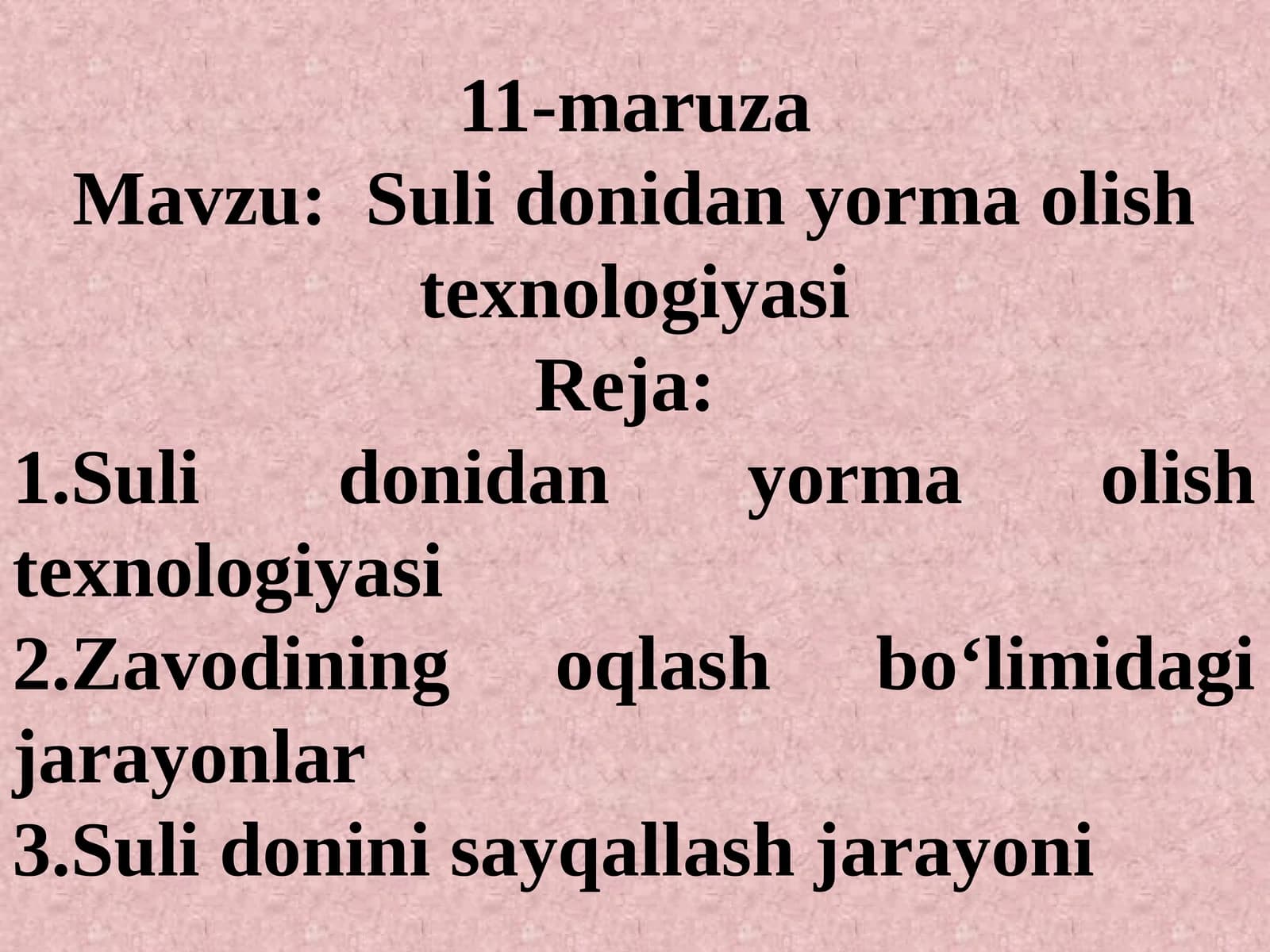 Sulidonidanyormaolishtexnologiyasi