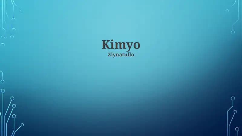 Kimyo