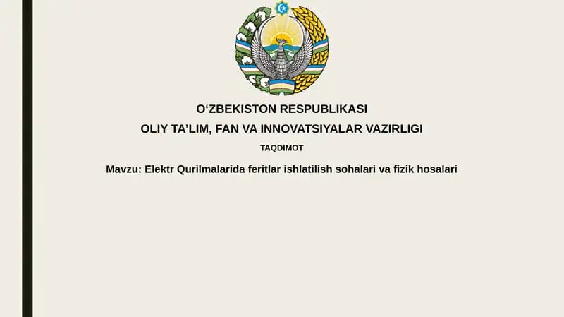 Elektr qurilmalarda ferritlar