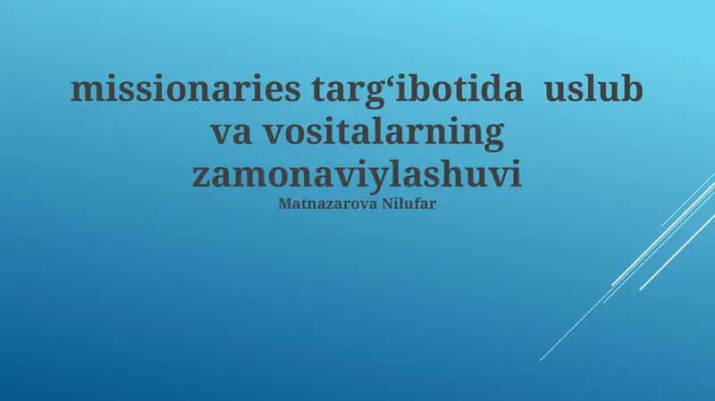 Samaradorlikni Oshirish va Yangi Imkoniyatlar