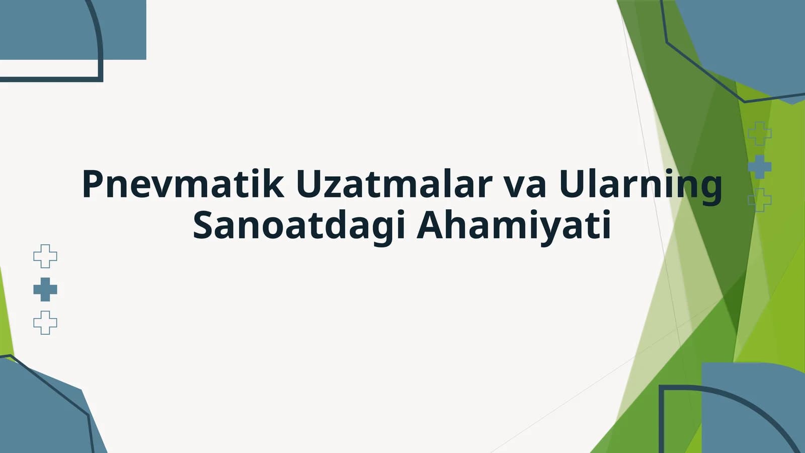 Pnevmatik Uzatmalar va Ularning Sanoatdagi Ahamiyati