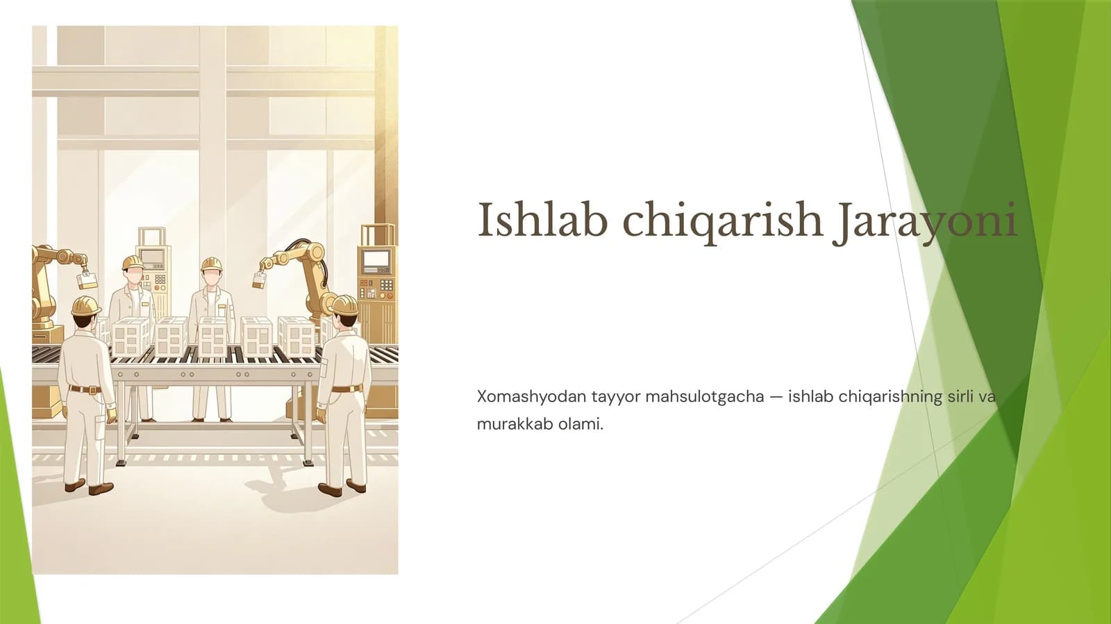 Ishlab chiqarish Jarayoni