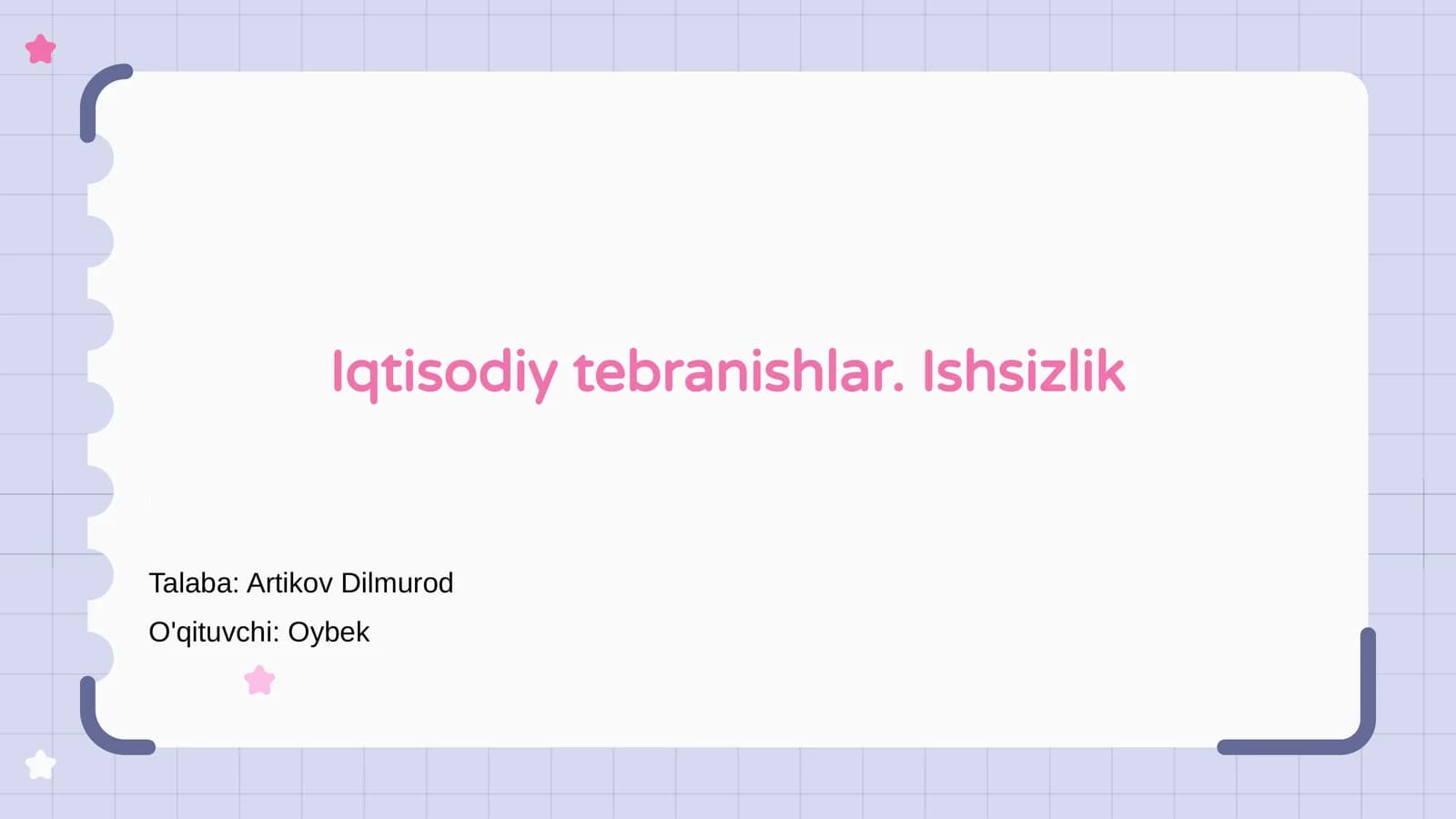 Iqtisodiy tebranishlar