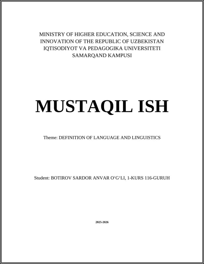 MUSTAQIL ISH