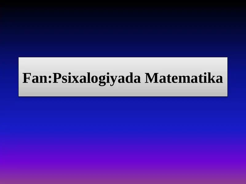 Mavzu:Turli ko‘rinishda berilgan funksiya grafiklarini analitik chizish.