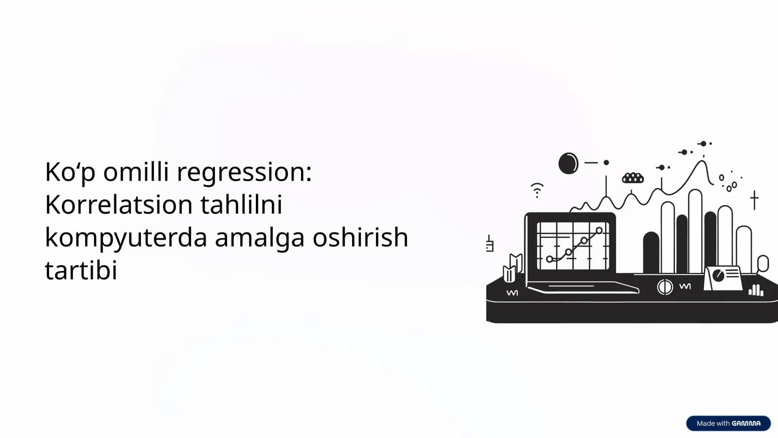 Ko‘p omilli regression: Korrelatsion tahlilni kompyuterda amalga oshirish tartibi