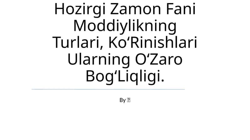 Zamonaviy Moddiylik