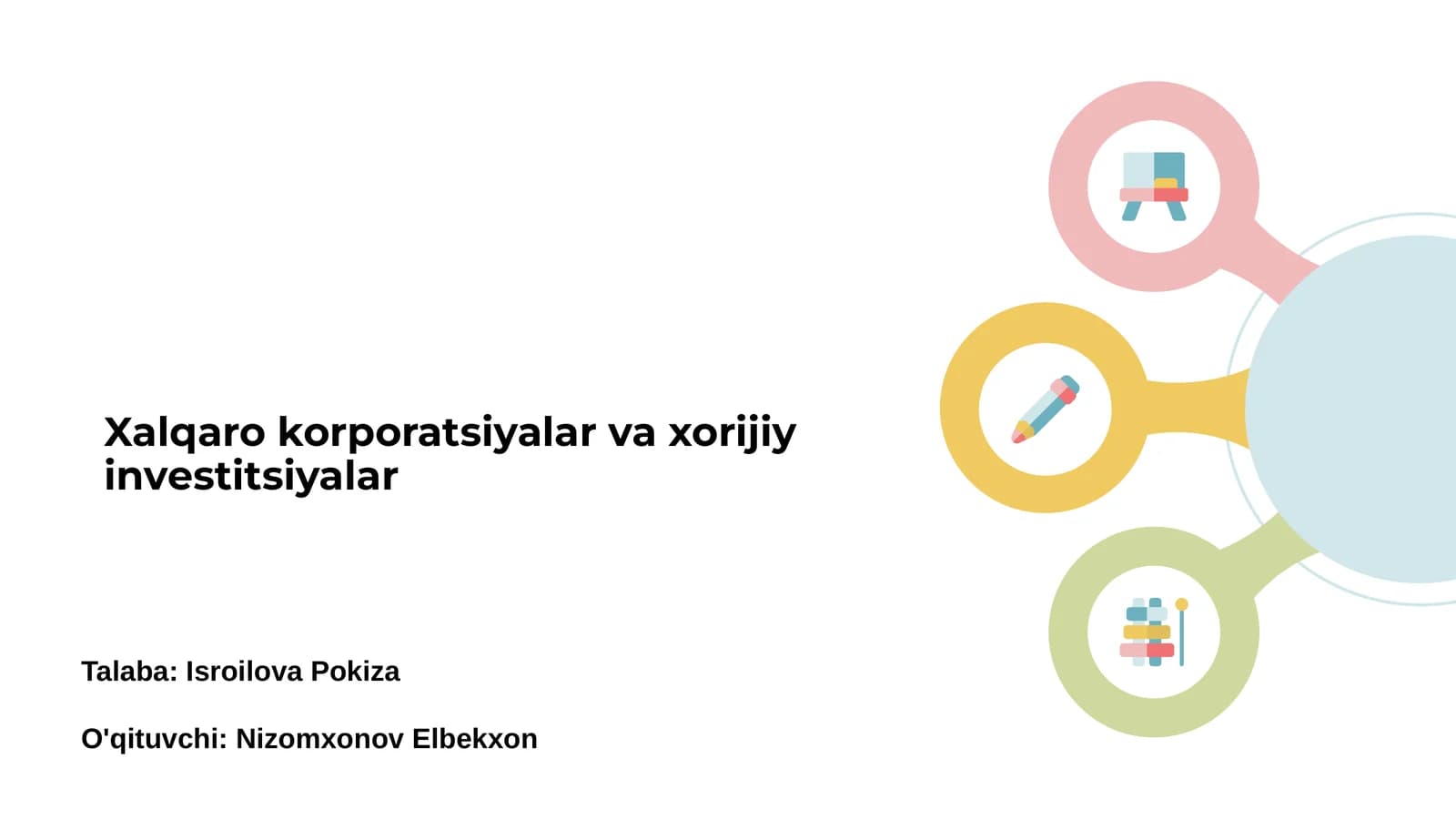 Xalqaro korporatsiyalar va xorijiy investitsiyalar