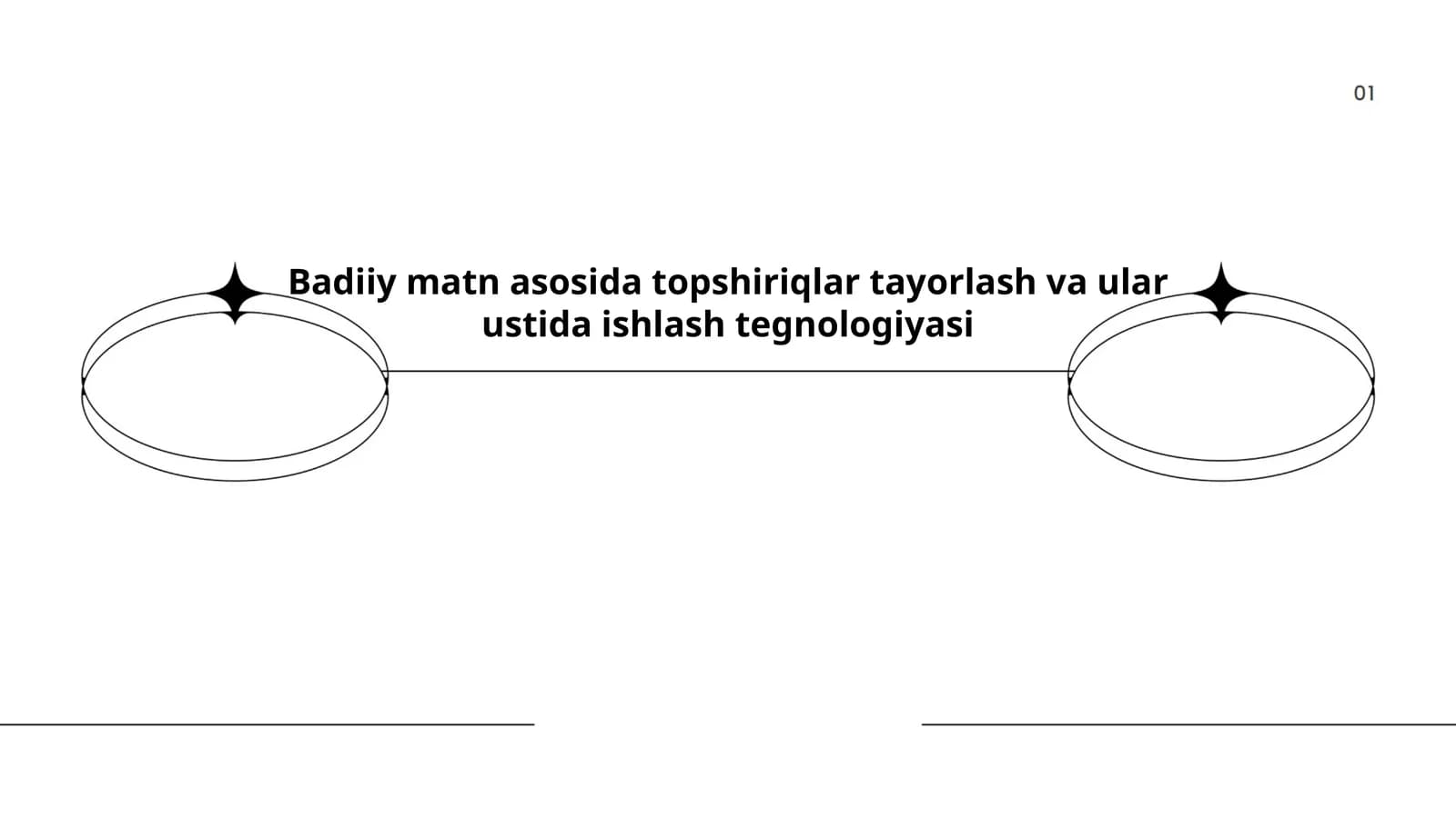 Badiiy matn asosida topshiriqlar tayorlash va ular ustida ishlash tegnologiyasi