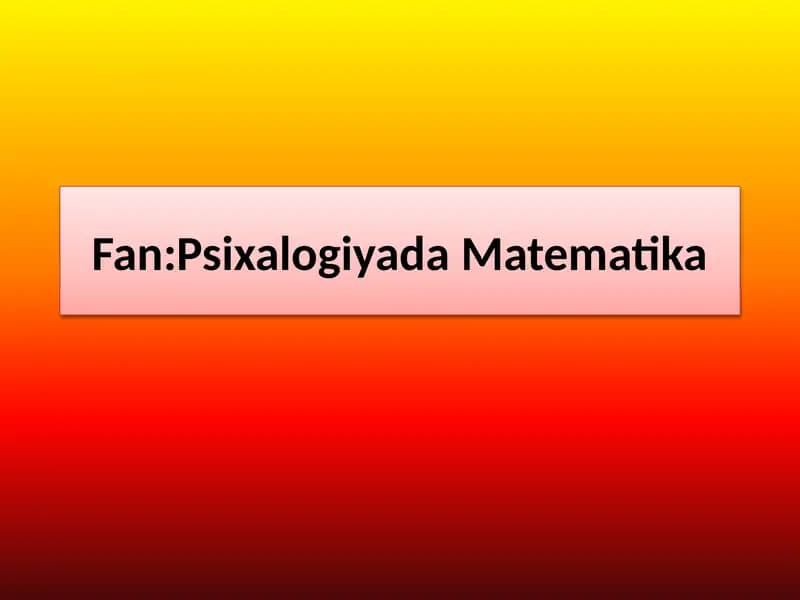 Mavzu:Turli matematik dasturlar yordamida berilgan funksiya grafiklarini analitik chizish