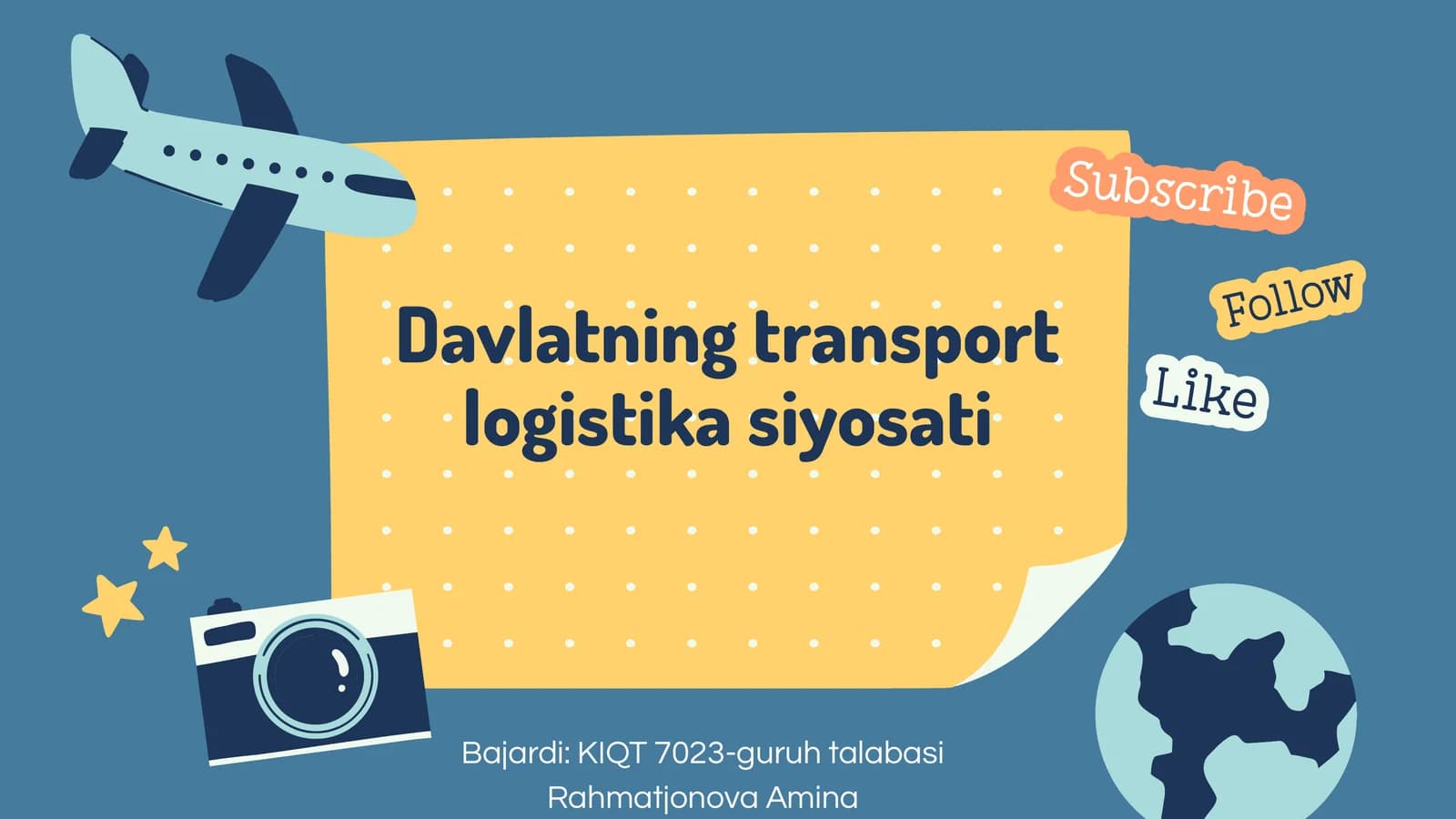 Transport logistika siyosati