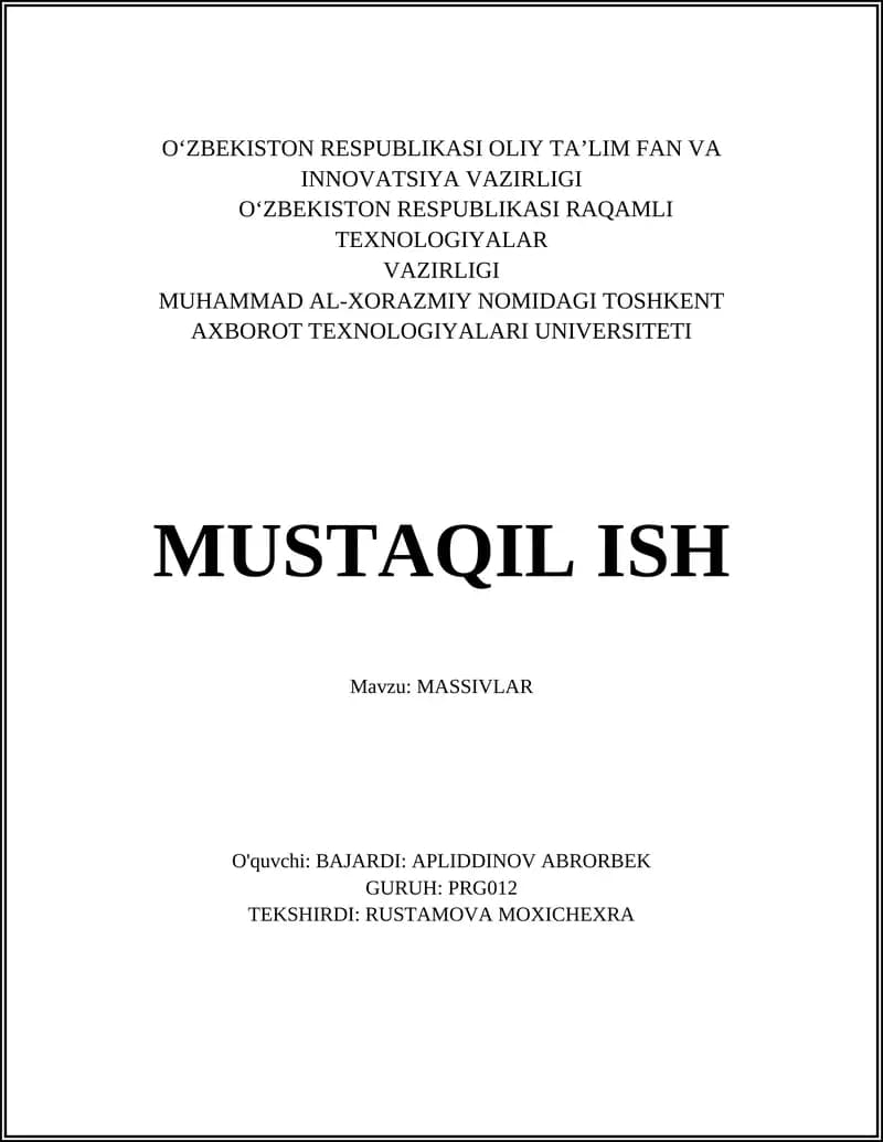 MASSIVLAR