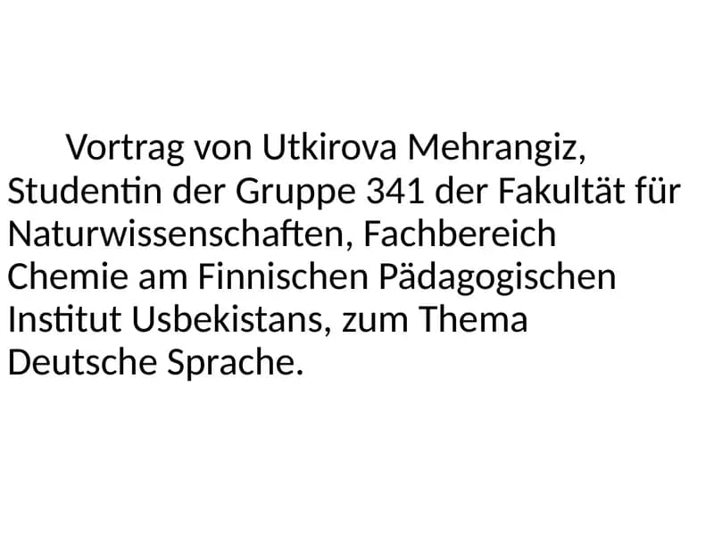 Deutsche Sprache