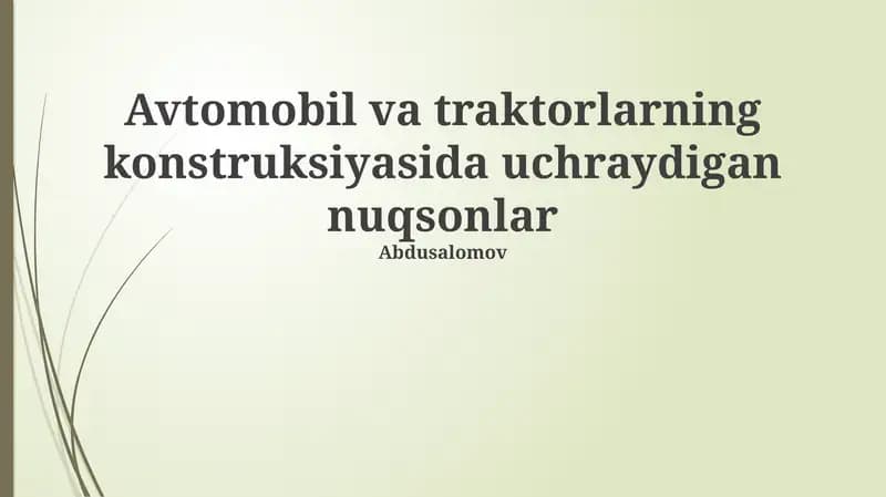 Ishlab Chiqarish Jarayonidagi Nuqsonlar, Aniqlash Usullari va Bartaraf Etish Yo'llari