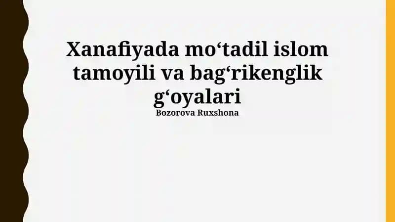 Adolat va Tenglik Tamoyillari