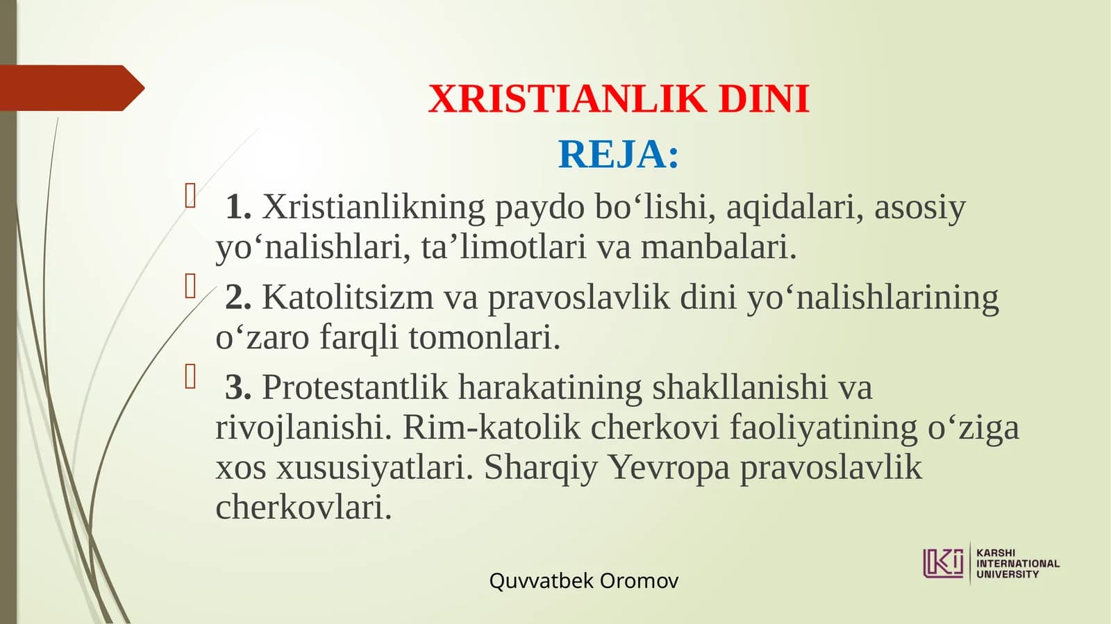 XRISTIANLIK DINI