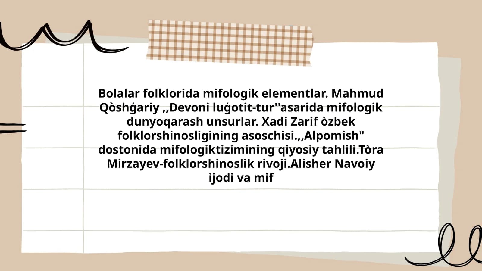 Bolalar folklorida mifologik elementlar
