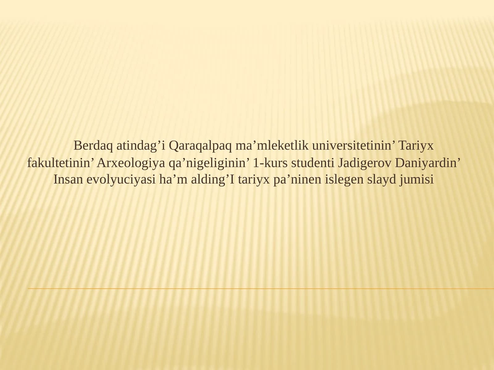 Insanevolyutsiyasi haqida
